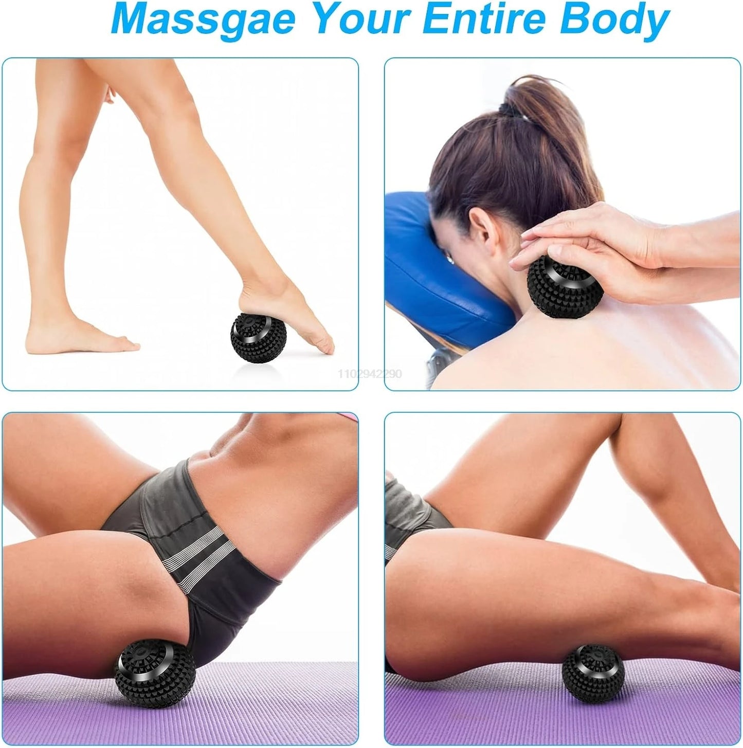 Electric Massage Ball Vibrating Sport Fitness Pain Relief
